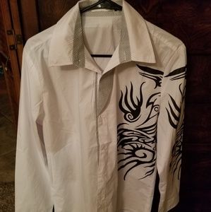 Tribal design mens shirt